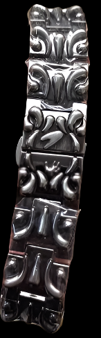 🧊 "HellRacer" Watch – Silver Flame Face