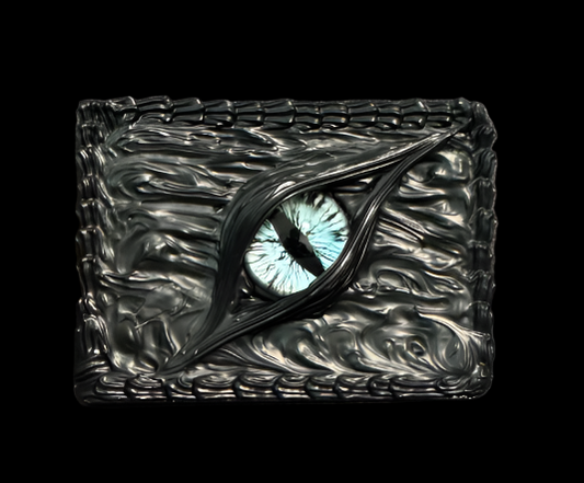 🔵 "WyrmGaze" Wallet – Blue Eye