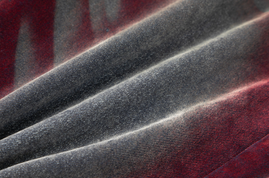🔥 Crimson Smoke Denim