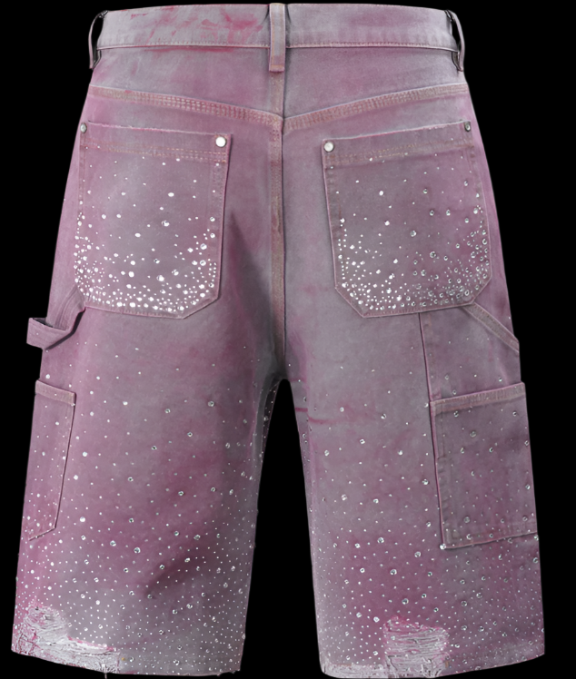 Midnight Scatter Jorts – Noir Spark