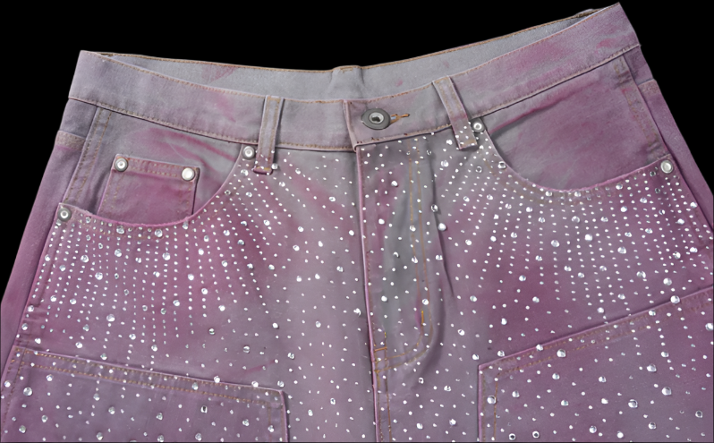Midnight Scatter Jorts – Noir Spark
