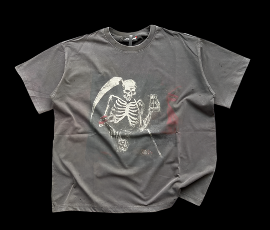 🕯️ “Last Call” Skeleton Fade Tee [Archive Piece]