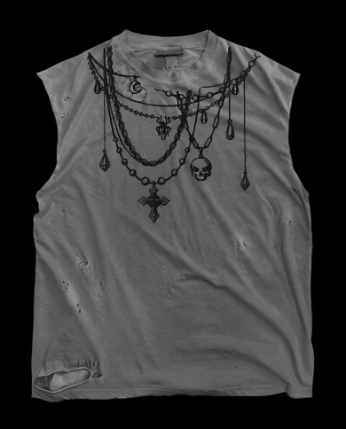 ⛓️ “NEEDLE NECKLACE” VEST