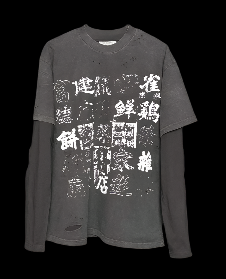 🈶 “LOST SIGNAL” DOUBLE-LAYER LONG SLEEVE