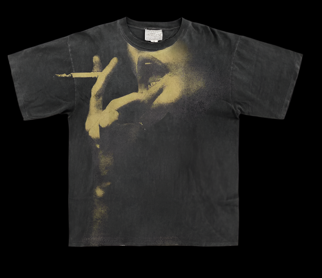 🖤 "SMOKE SIGNALS" VINTAGE FADE TEE