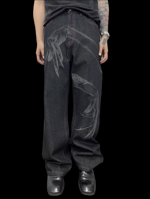 ⚫ "RYUK" WIDE-LEG DENIM