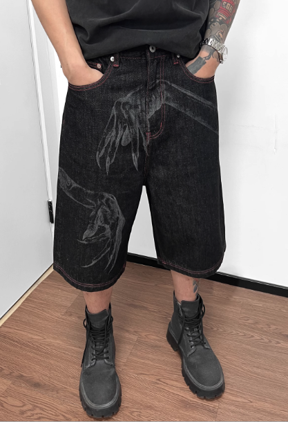 ⚫ "REACH" DENIM JORTS