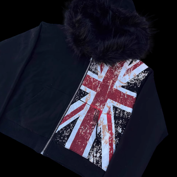 Union Jakk Fur Hood Zip Up