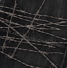 Barbed Concrete Wash Denim